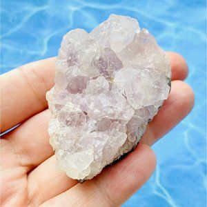 Raw Light Purple Amethyst Crystals on Dark Purple Matrix 2”x1.4”